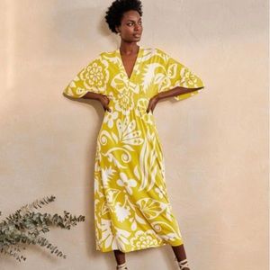 Boden poppy jersey maxi dress size 8 us, 12uk